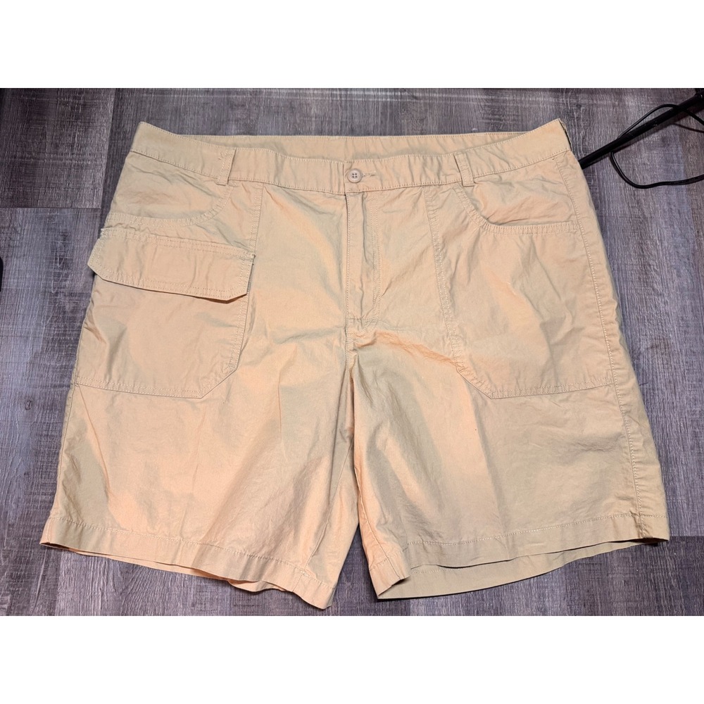 Columbia Mens Tan Khaki Cotton Utility Cargo Shorts AM5230‎ Size 42